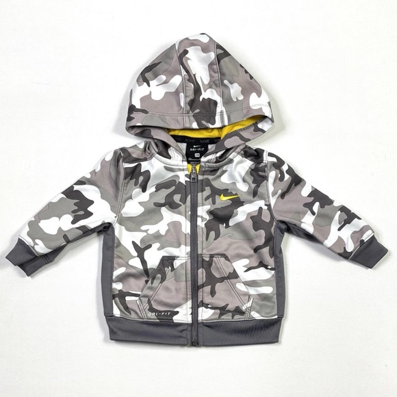 Nike Other - Nike Kids Gray Camo Hoodie